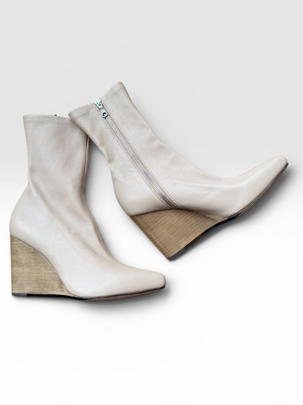rag & bone Phoenix Wedge Bootie in Lightsand - Picture 4 of 7